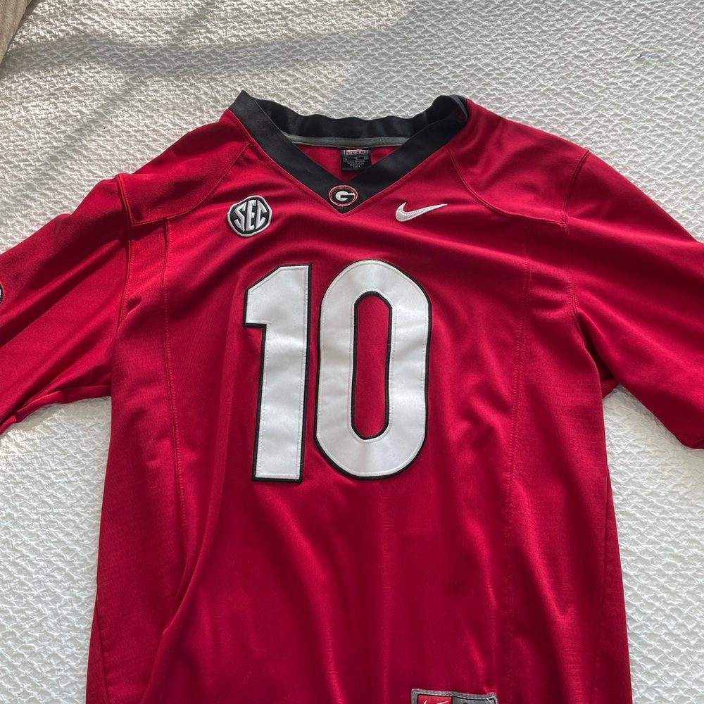 Red Georgia football jersey
